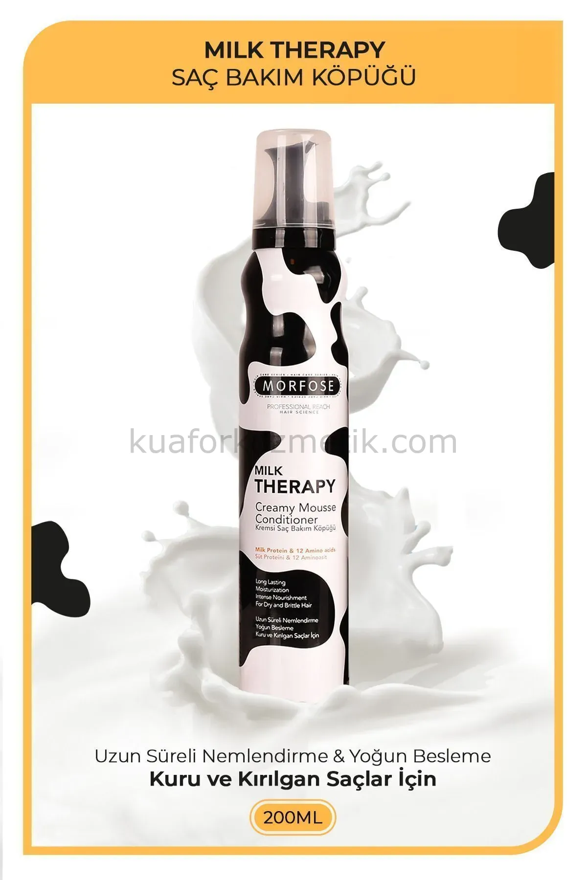 Morfose Milk Therapy Kremsi Saç Bakım Köpüğü 200Ml