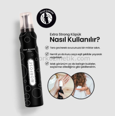 Morfose Extra Strong Saç Şekillendirici Köpük 200Ml - Siyah