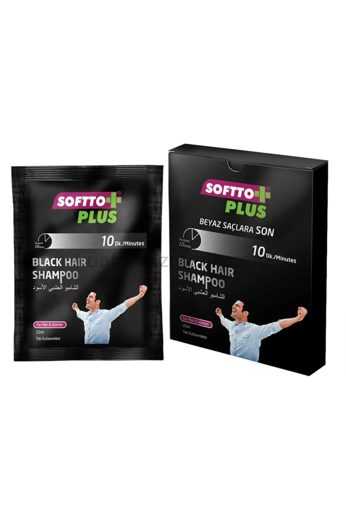 SofttoPlus Saç Siyahlaştıran Şampuan 25Ml - Tek Kullanımlık 1 Adet