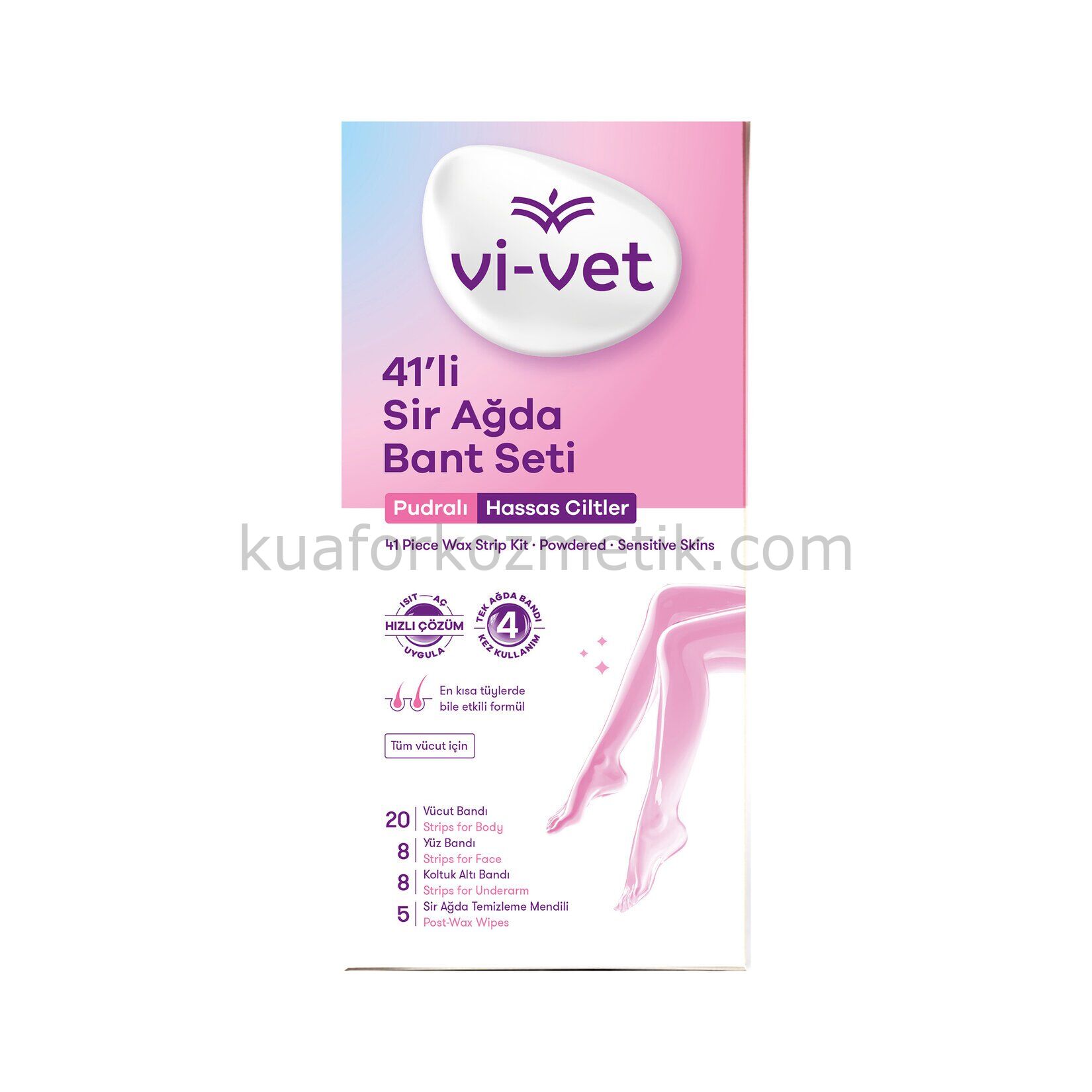 Vivet 41'li Sir Ağda Bant Seti - Pudralı Hassas Ciltler