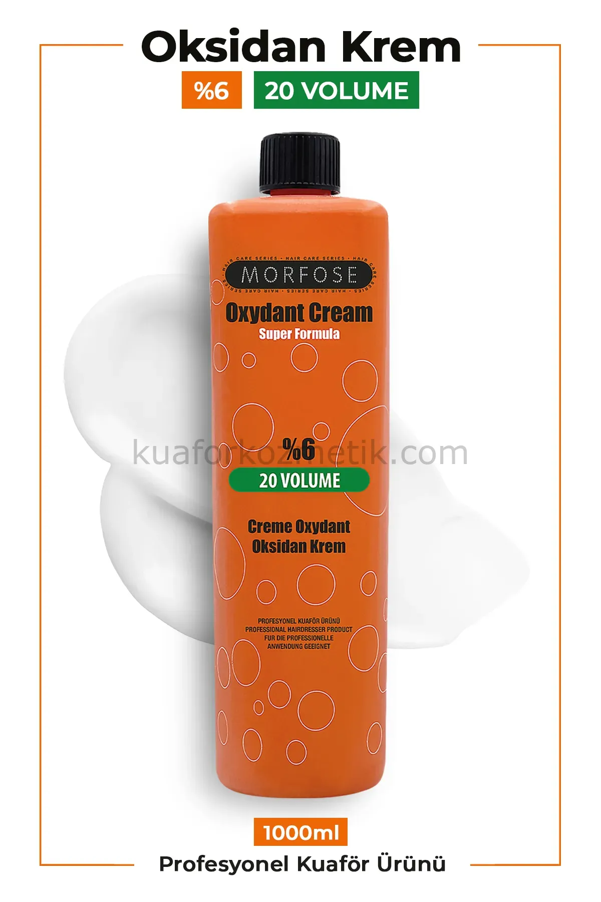 Morfose Oksidan Saç Açıcı 1000Ml - %6 20 Volume