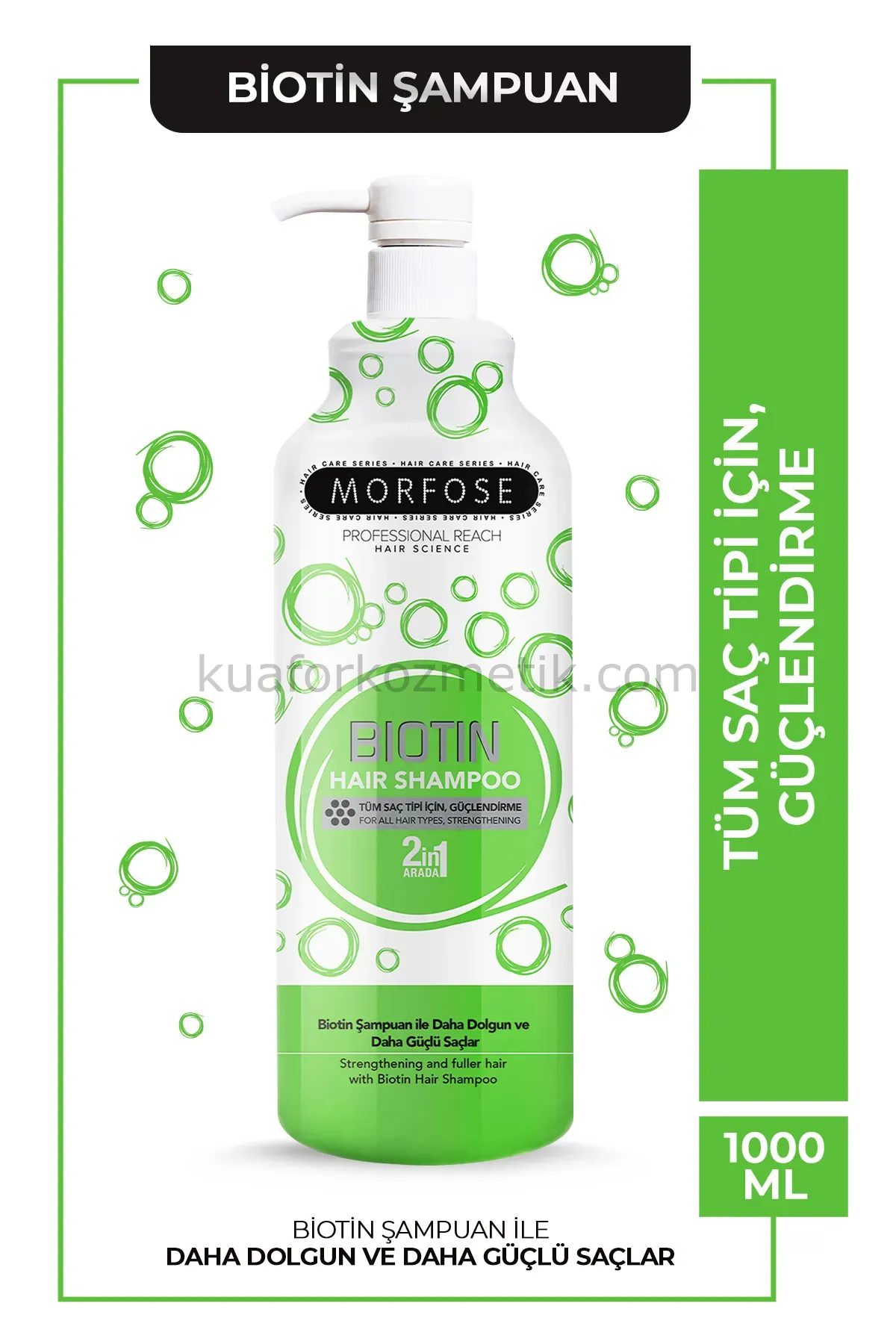 Morfose Biotin Şampuan 2in1 1000Ml