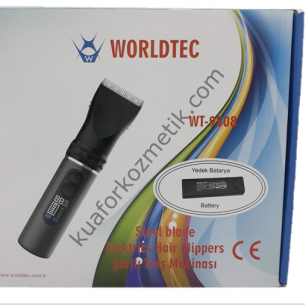 Worldtec WT-9508 Profesyonel Şarjlı Dijital Saç Sakal Ense Makinası