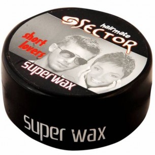 Sector Super Wax Hairmate 150 ml - Kısa Saçlar İçin Güçlü Tutuculukta Şekillendirici