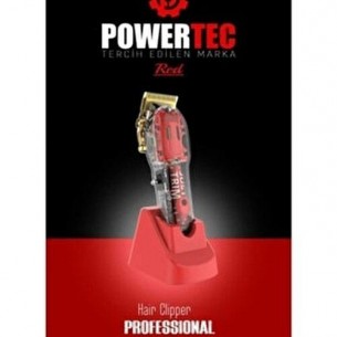 Powertec TR-8700 Saç Sakal Kesme Makinesi Kırmızı