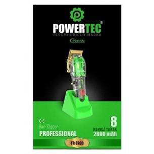 Powertec TR-8700 Saç Sakal Kesme Makinesi Yeşil